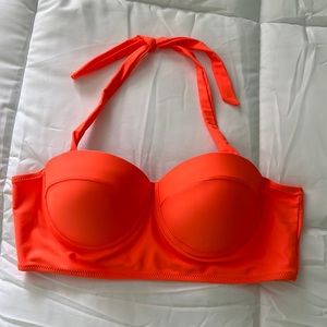 SHEIN Bright Orange Bikini Top